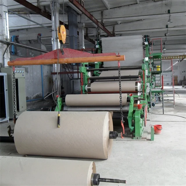 kraft liner paper/corrugated paper roll machine using recycling waste carton as raw material