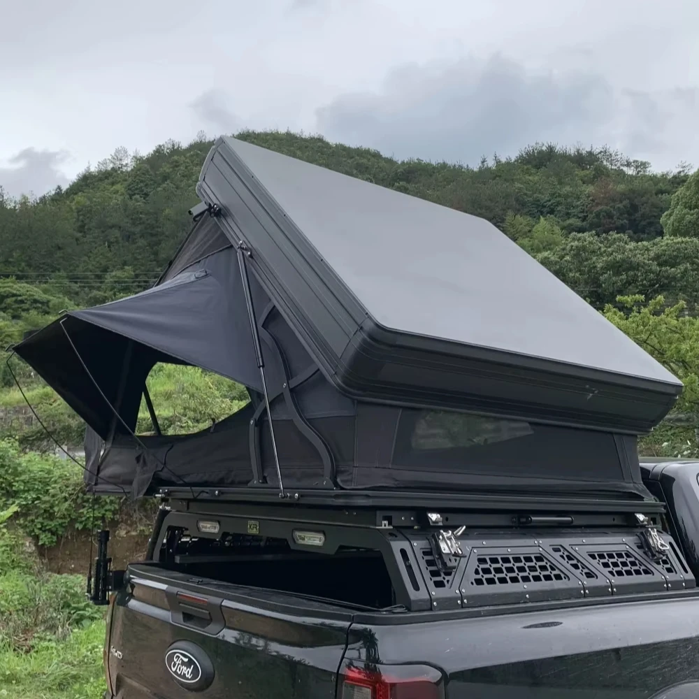 Новый тренд высокого качества на заказ 4WD Pro открытая сторона внедорожник палатка крыше автомобиля 4 человека жесткая оболочка палатки