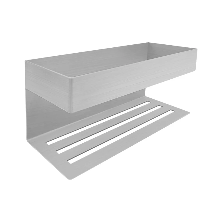 KAIIY Luxury 304 Stainless Steel Bathroom Shelves Corner Racks SUS304 Rectangle Bathroom Storage Rack Shower Rack Basket