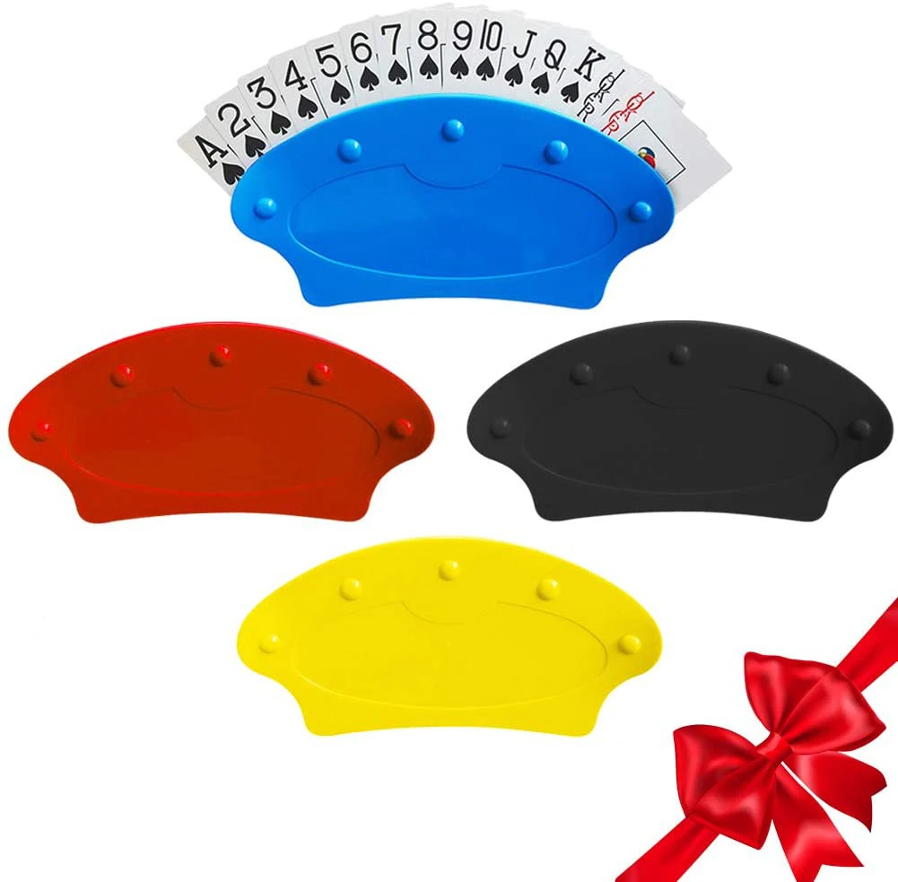 Playing Card Holders Plastic Hands Free Standing Plastic Playing Card Holder 4 Color