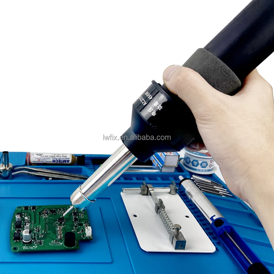 450W 220V EU Plug Industrial Electric Hot Air Gun New Thermoregulator Heat Guns Retail Shrink Wrapping Thermal Power Tool