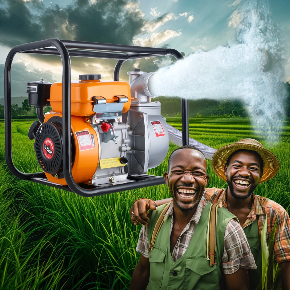 3 inch Hand -start diesel water pump 6.5HP diesel water pump for agricultural irrigation diesel fuel pumps
