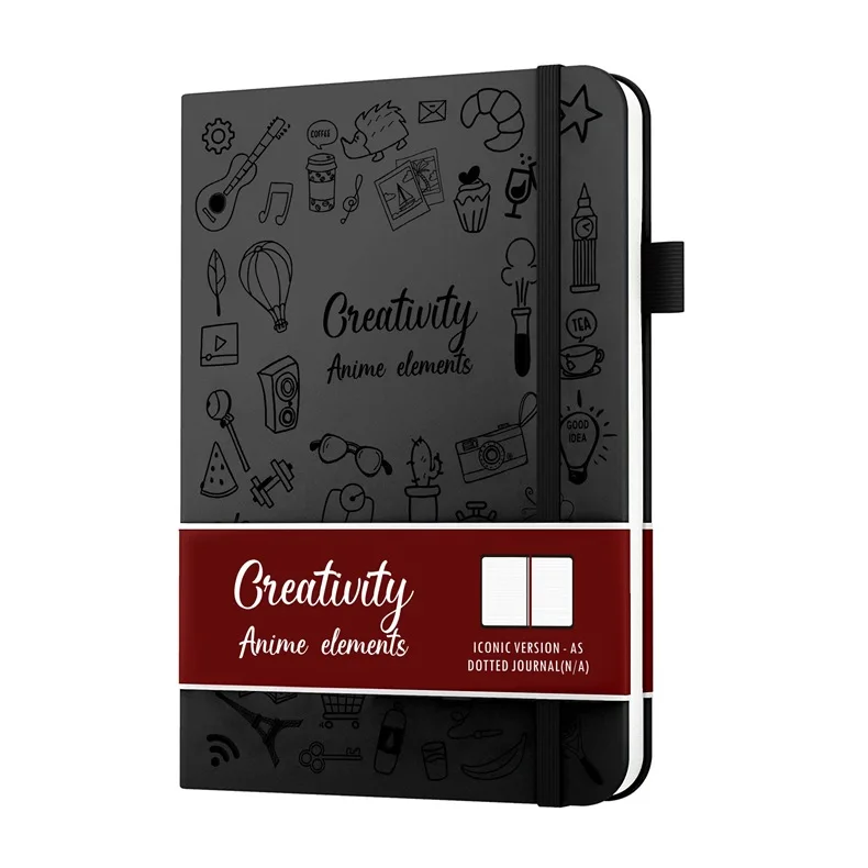 Popular Scribbles Notebook a5 Notepad dot-line interior page two-tone ribbon custom
