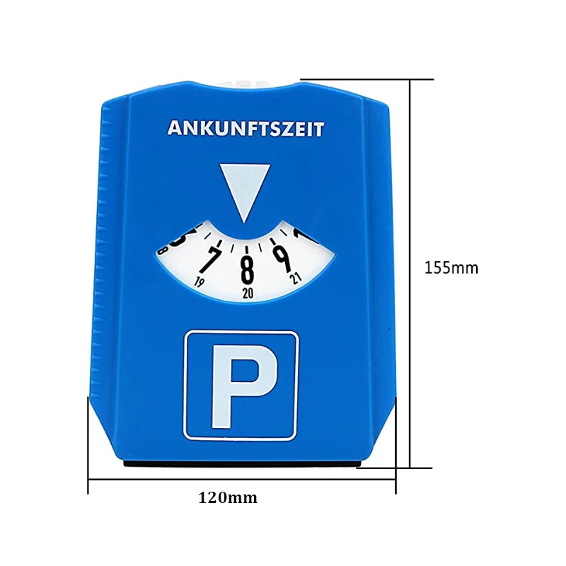 Многофункциональный пластиковый парковочный диск с глубиной протектора шины, Европейский автомобильный скребок для льда, парковочный диск из ПВХ