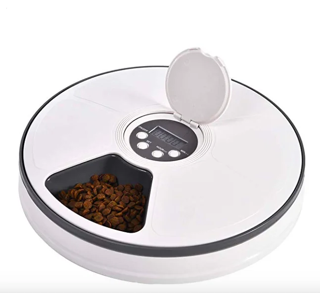 Smart Pet Feeder 6meals Timed Program Food Dispenser with Calling Music