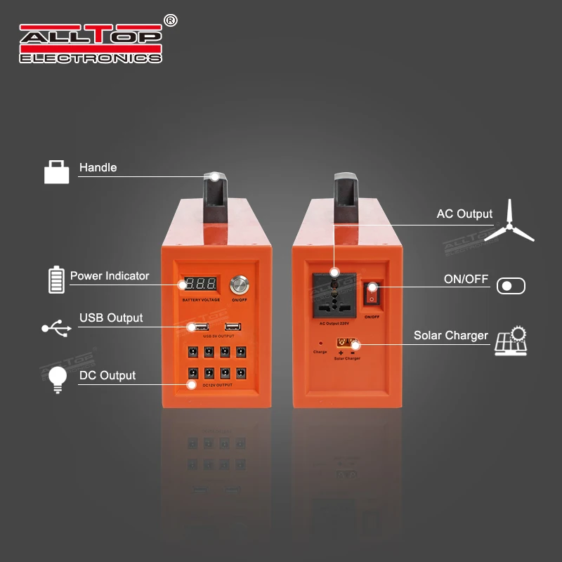 New Product Solar Energy Powered Bulb Portable Off Grid Home 120w Solar System