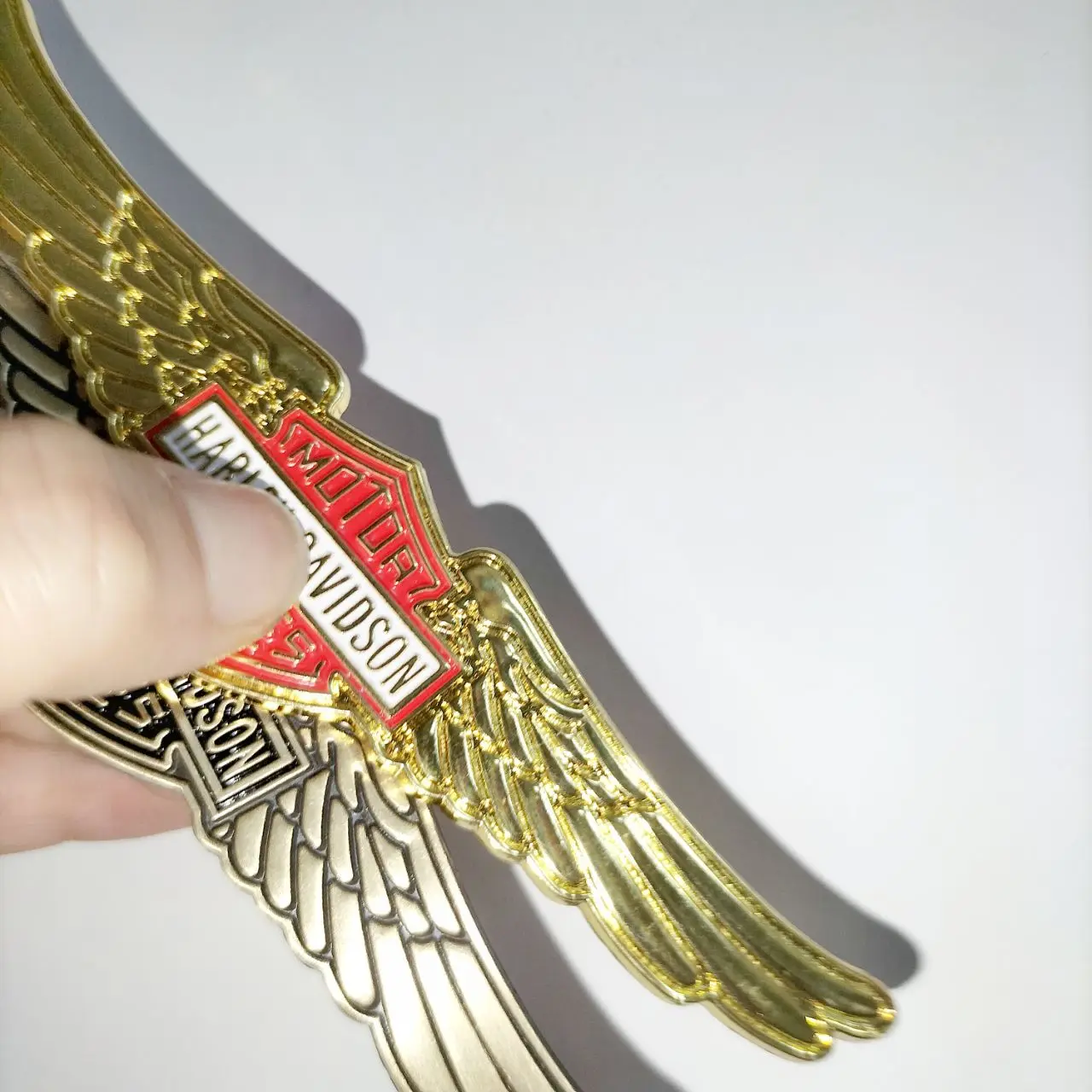 3D Metal Car Sticker Custom Motorcycle Oil Tank Emblem Decal Eagle Fat Boy Badges Sticker For Roadking Sporter Motorcyclist