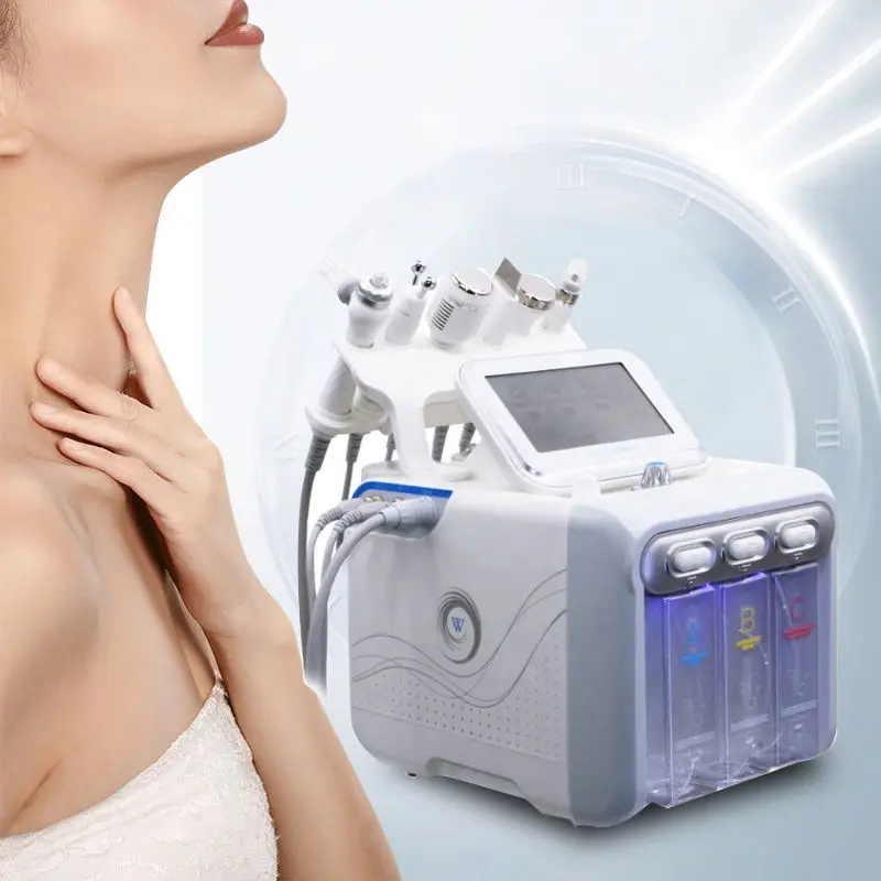 6 in 1 H2O2 Hydro Microdermabrasion Hydra Oxygen Aqua Crystal Dermabrasion Machine