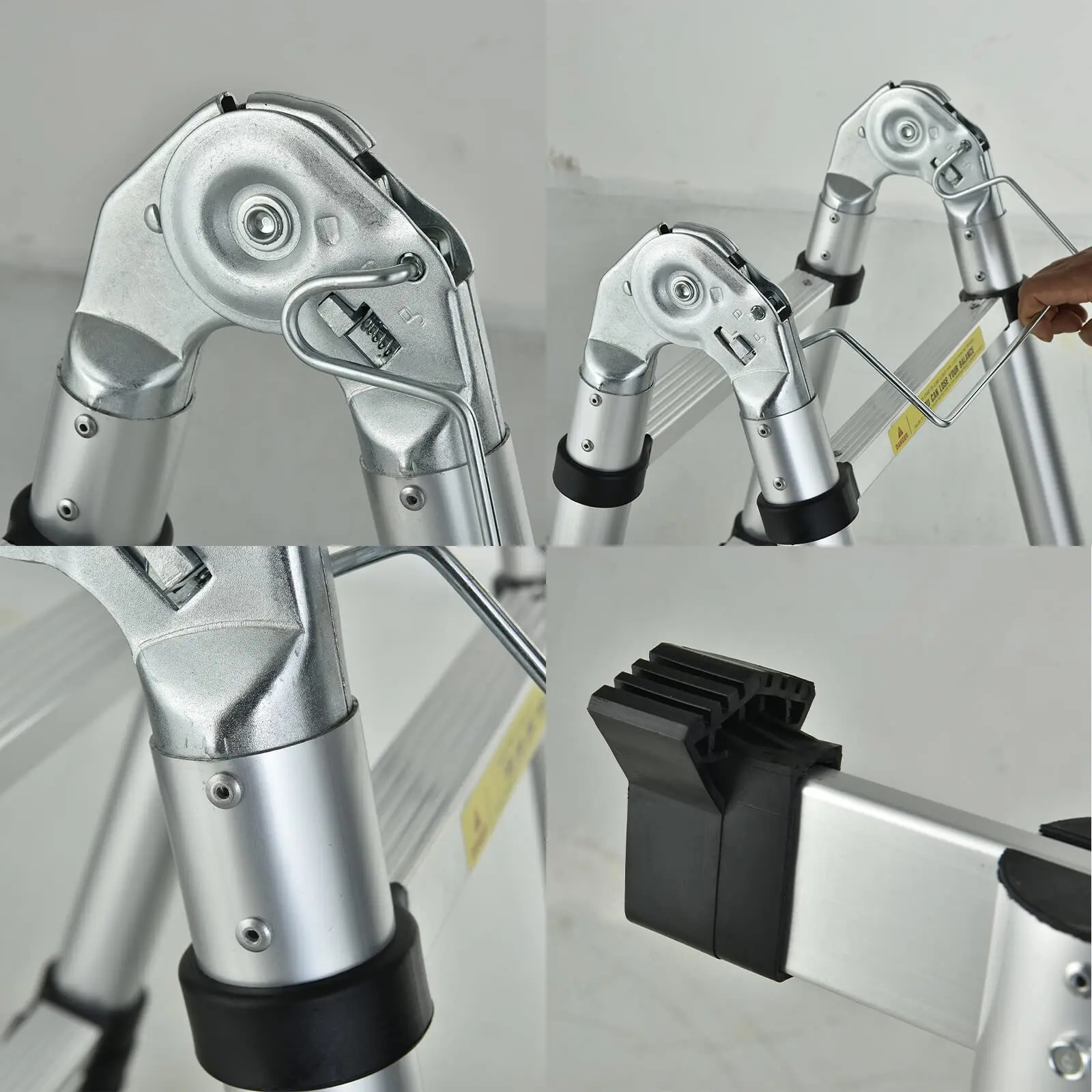 Portable Collapsible Industrial Telescopic Ladder Step Ladder Folding Ladder Aluminum Outdoor Poly Bag + Carton Package 25 Days