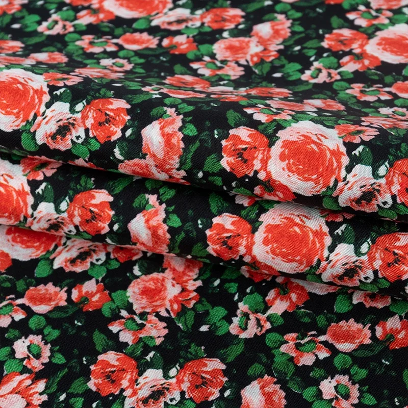 OEKO-TEX 100 silk digital print habotai fabric 12mm 100%mulberry silk print fabric for silk habotai garment scarf