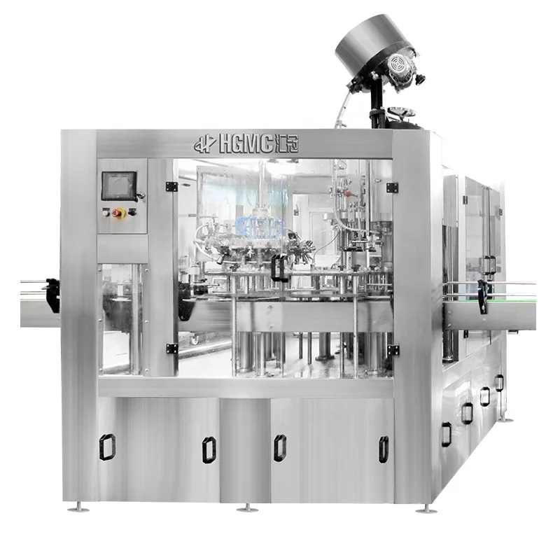 Carbonated soft drink production line soda glass bottle filling machine beer bottling machine