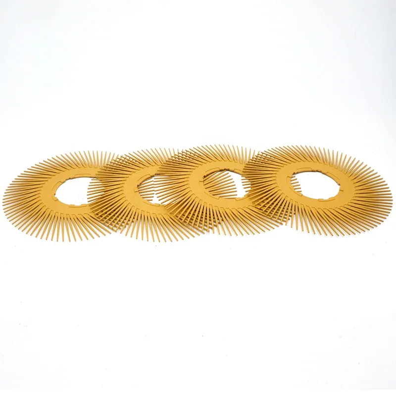 High Quality 3M Yellow 80# Bristle Brush Disc 6 inch Bristle Discs For Polishing