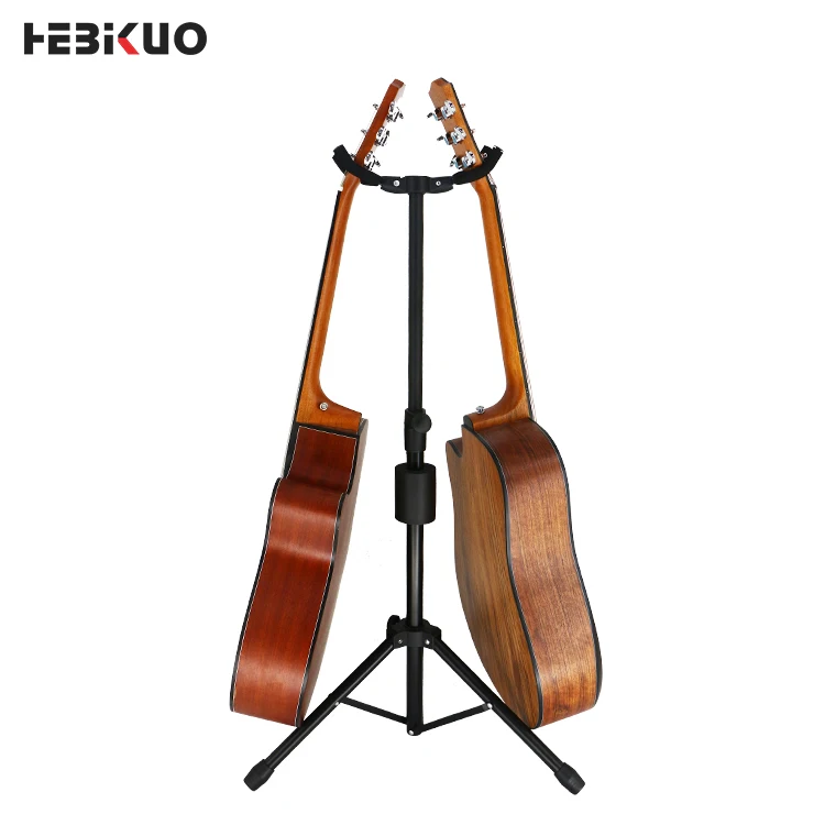 J-22C Wholesale Price Musical Instrument Guitar Accessories Double Vertical Guitar Rack Stand