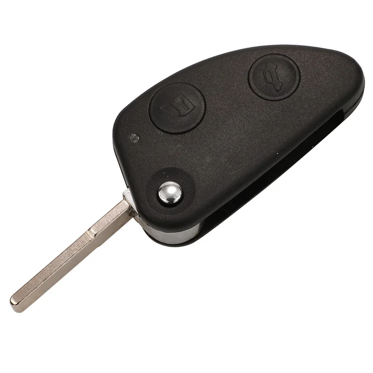 2 Buttons Car Remote Key Shell For Alfa Romeo 147 156 166 GT Flip Folding Key Uncut SIP22 Blade Auto Parts