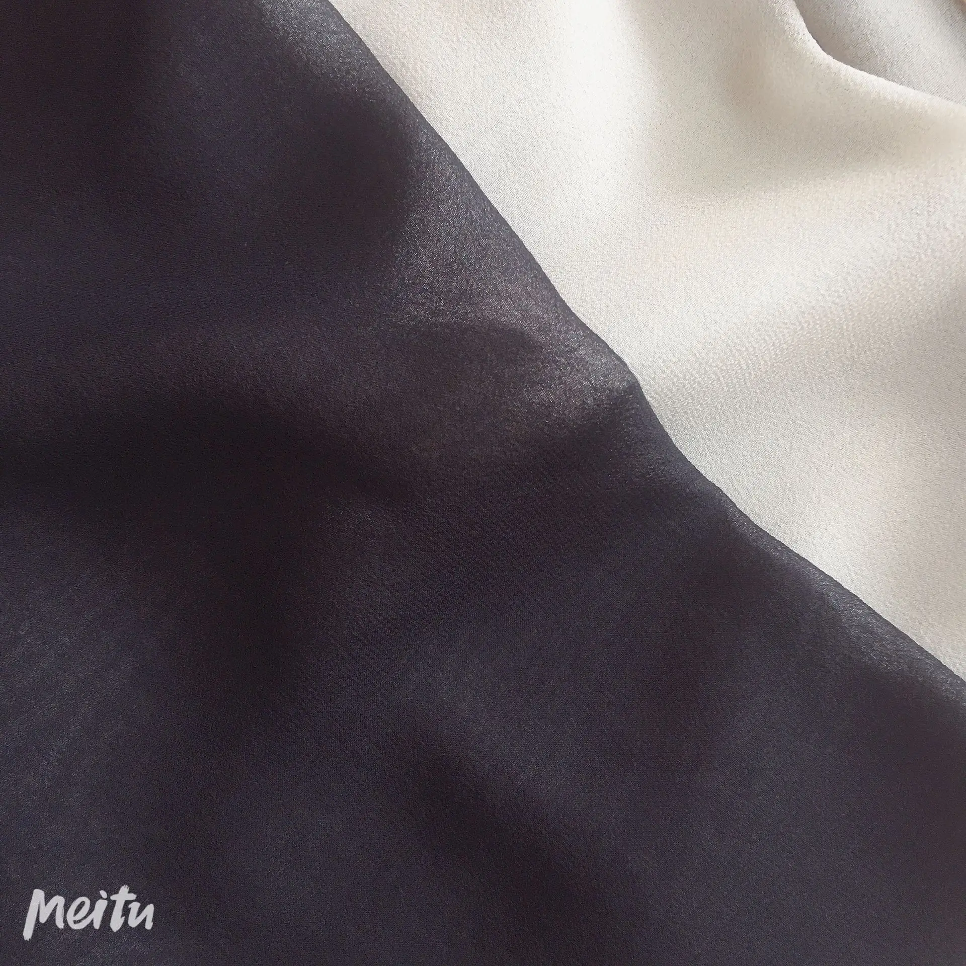 
High quality soft 100% silk chiffon fabric baby soft silk fabric 