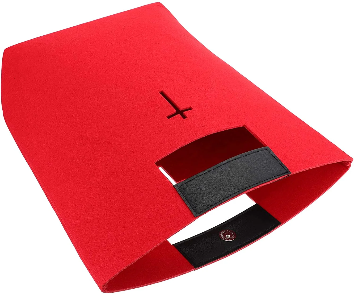 Amazon Products Eco-friendly felt handbag shopping bags carrying case with PU Leather