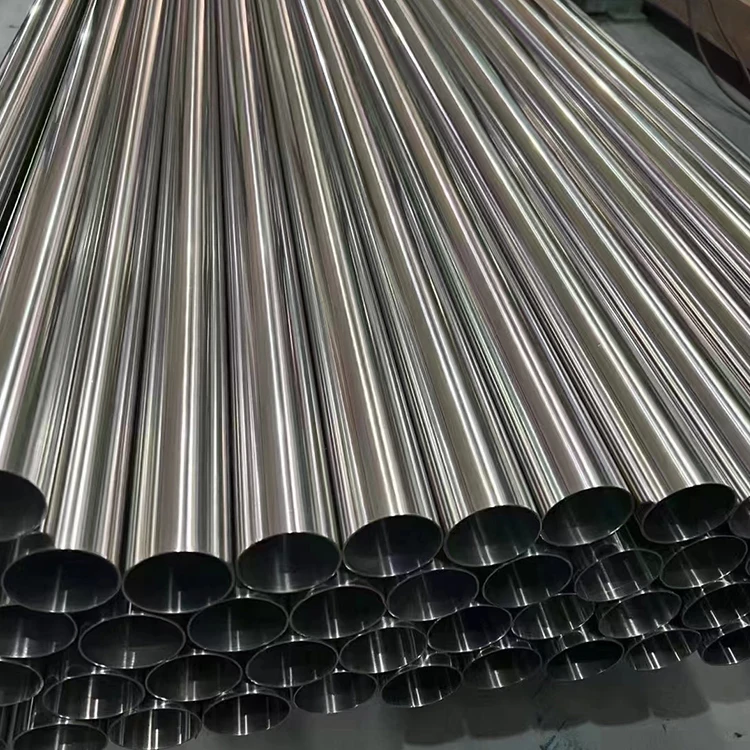 High Quality ASTM B338 B862 Gr2 Gr9 OD 2.5inch 50mm titanium pipe welded for titanium bike frame seamless exhaust tube