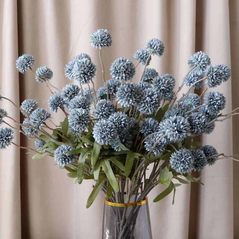 5 Heads Kiku Flower Home Decors Floral Arrangement Wedding Props Artificial Flower Faux Chrysanthemum