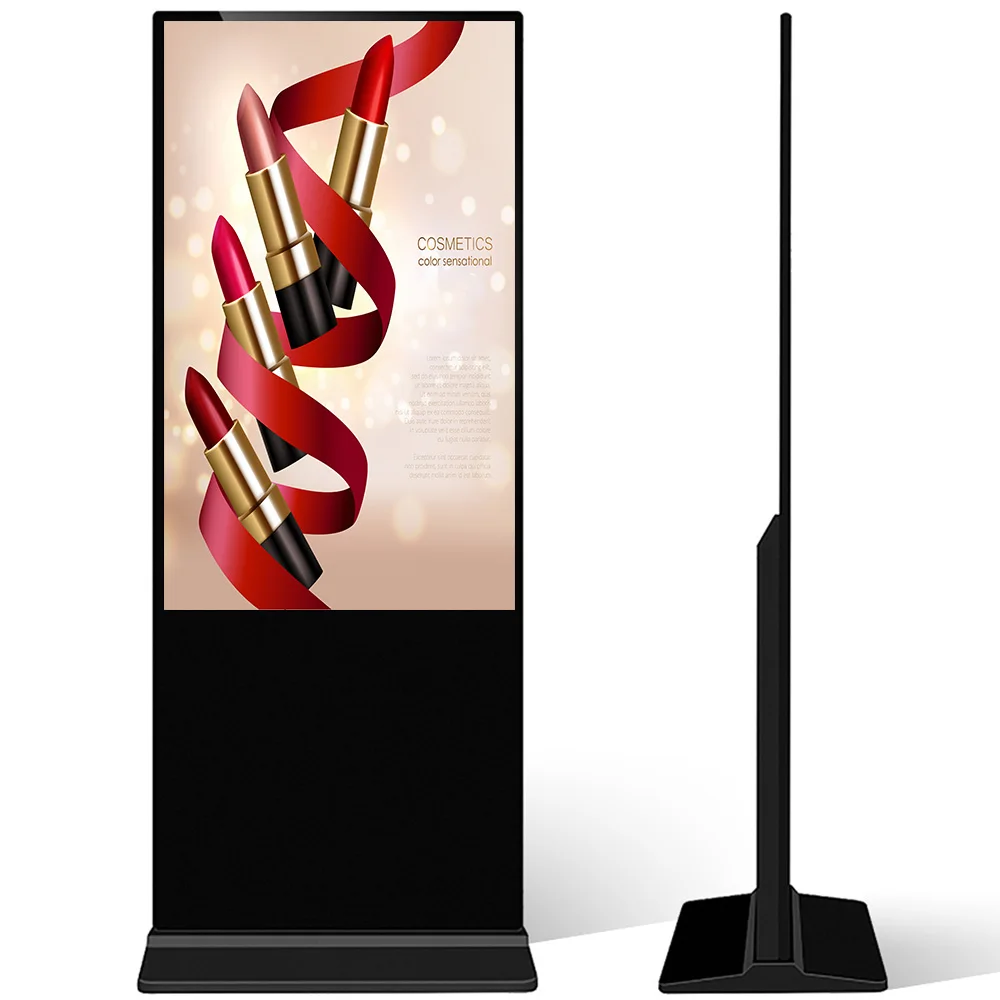 55 inch floor standing advertising advertising kiosk digital signage display advertisement player totem