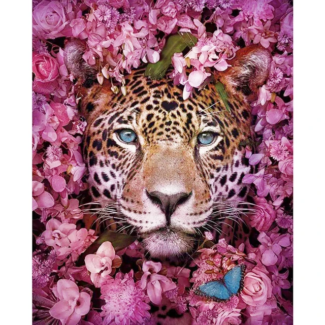 New Arrival rhinestone Arts Craft Full Drill Diamond Painting 30*40CM Wall Decor DIY Abstract Animal 5D Diamond painting