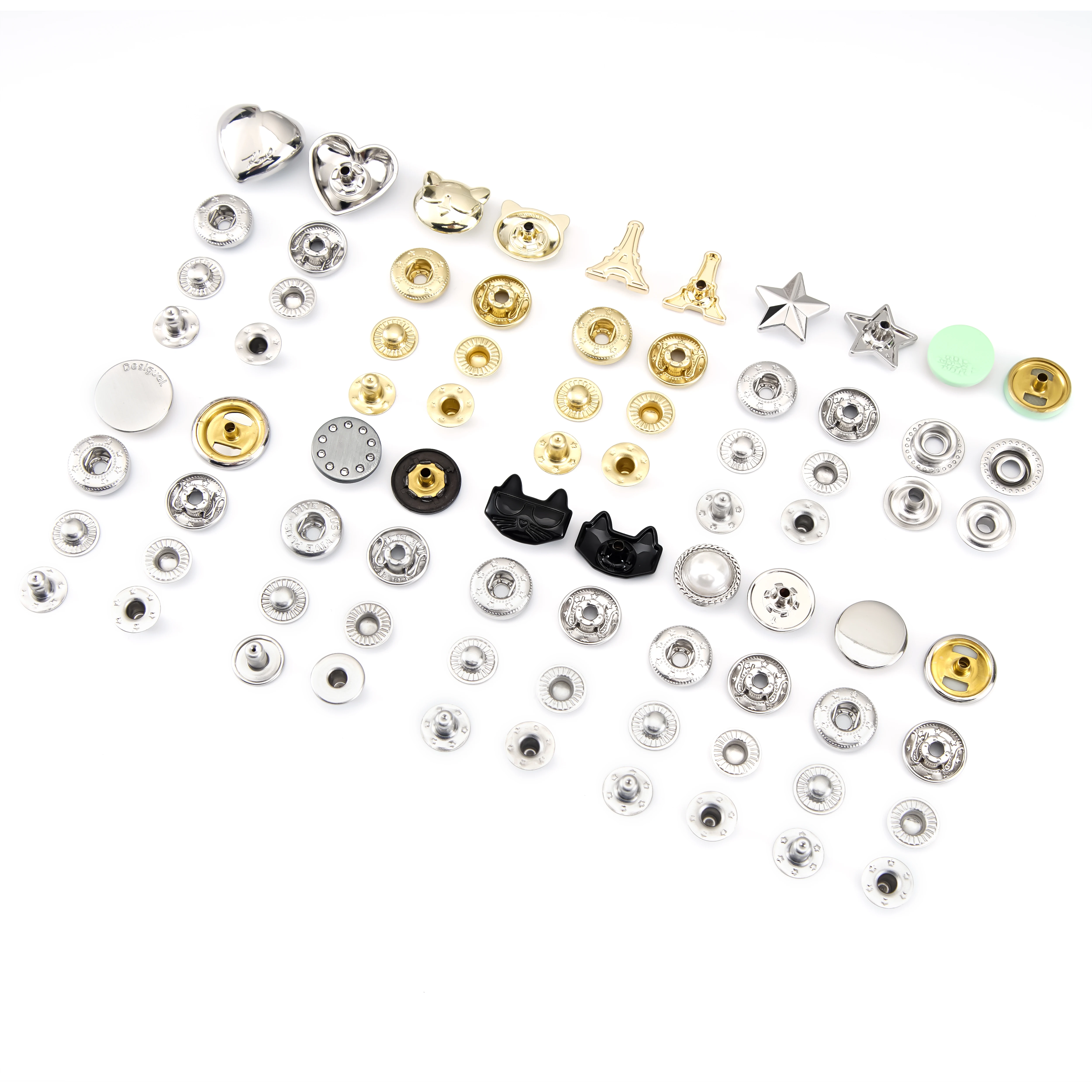 Source Factory Clothes Buttons Metal Planting Snap Buttons Jean Bags Snap Buttons