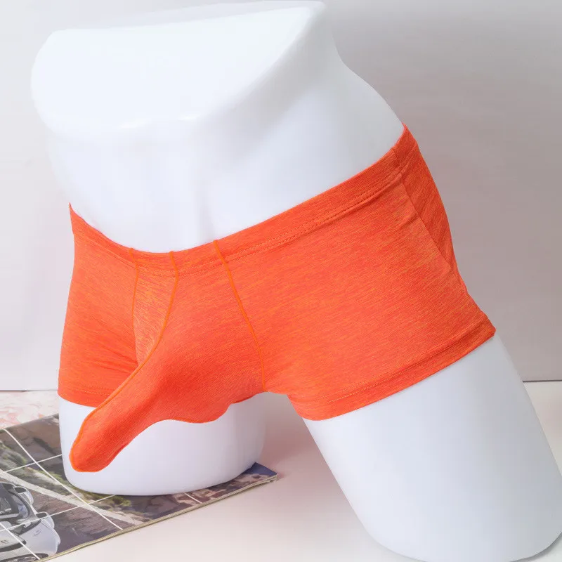 wholesale elephant nose sex ice silk breathable underwear for men