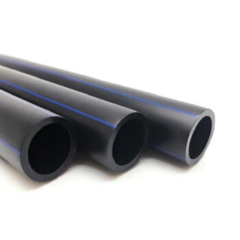PE100 Water Supply Pipe Plastic Water Pipe Black Hdpe Irrigation Drainage Pipe