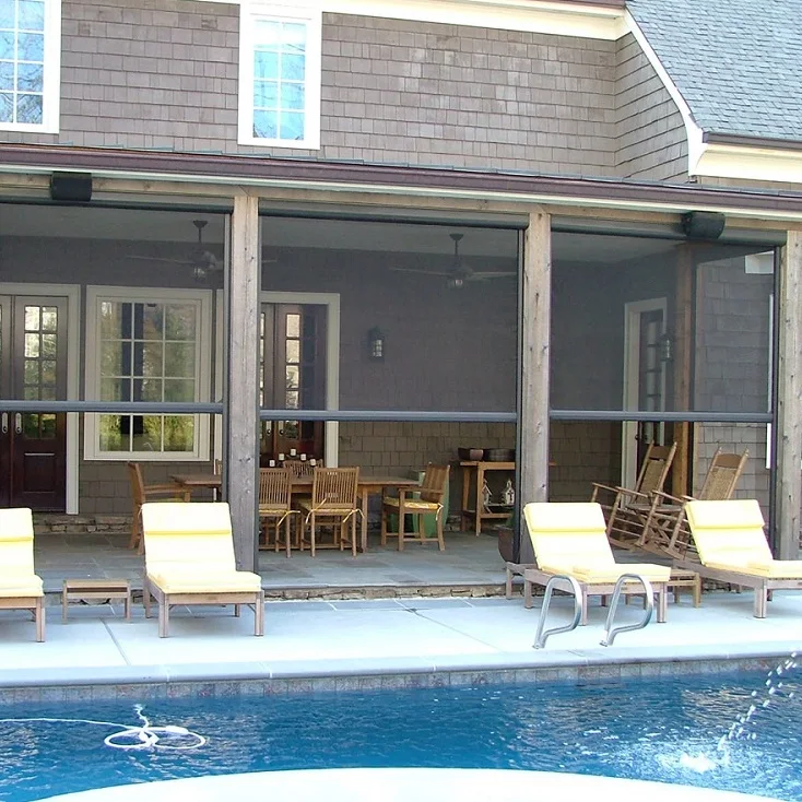 Моторизованный наружный ролик насекомых Дверь насекомых экран