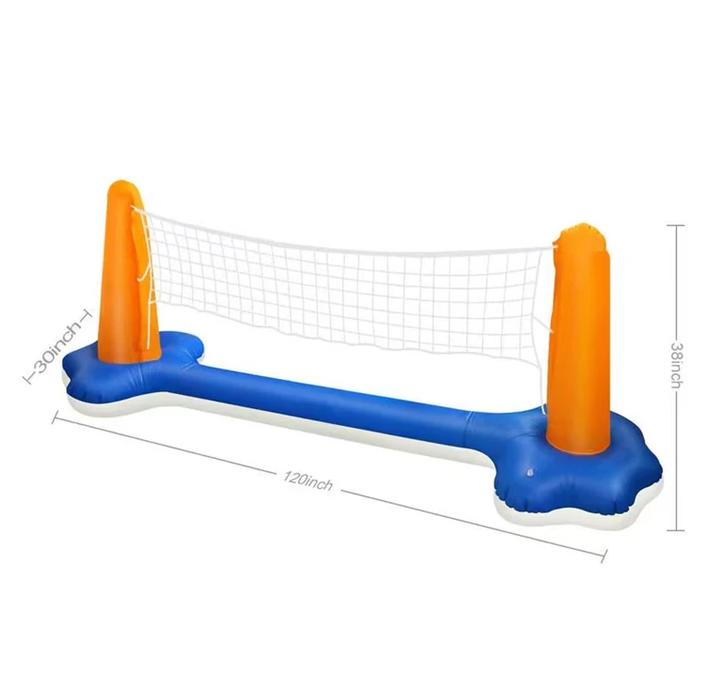 summer beach Inflatable obstacle course net water games equipment kids pool toys inflatable volleyball basketball court set