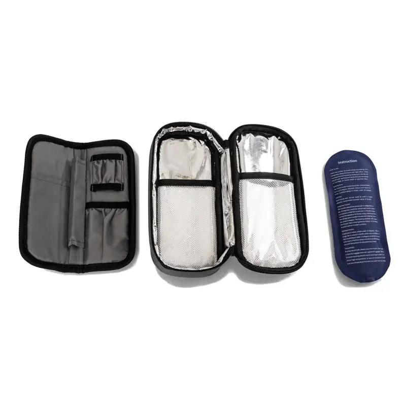 insulated bag insulin diabetic pen travel cooler bottle case with ice  transport pack