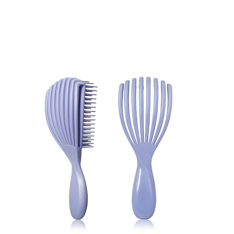Shell Elastic Plastic Detangling Brush Detangling Hair Combs Hair Detangler Brush For Hair