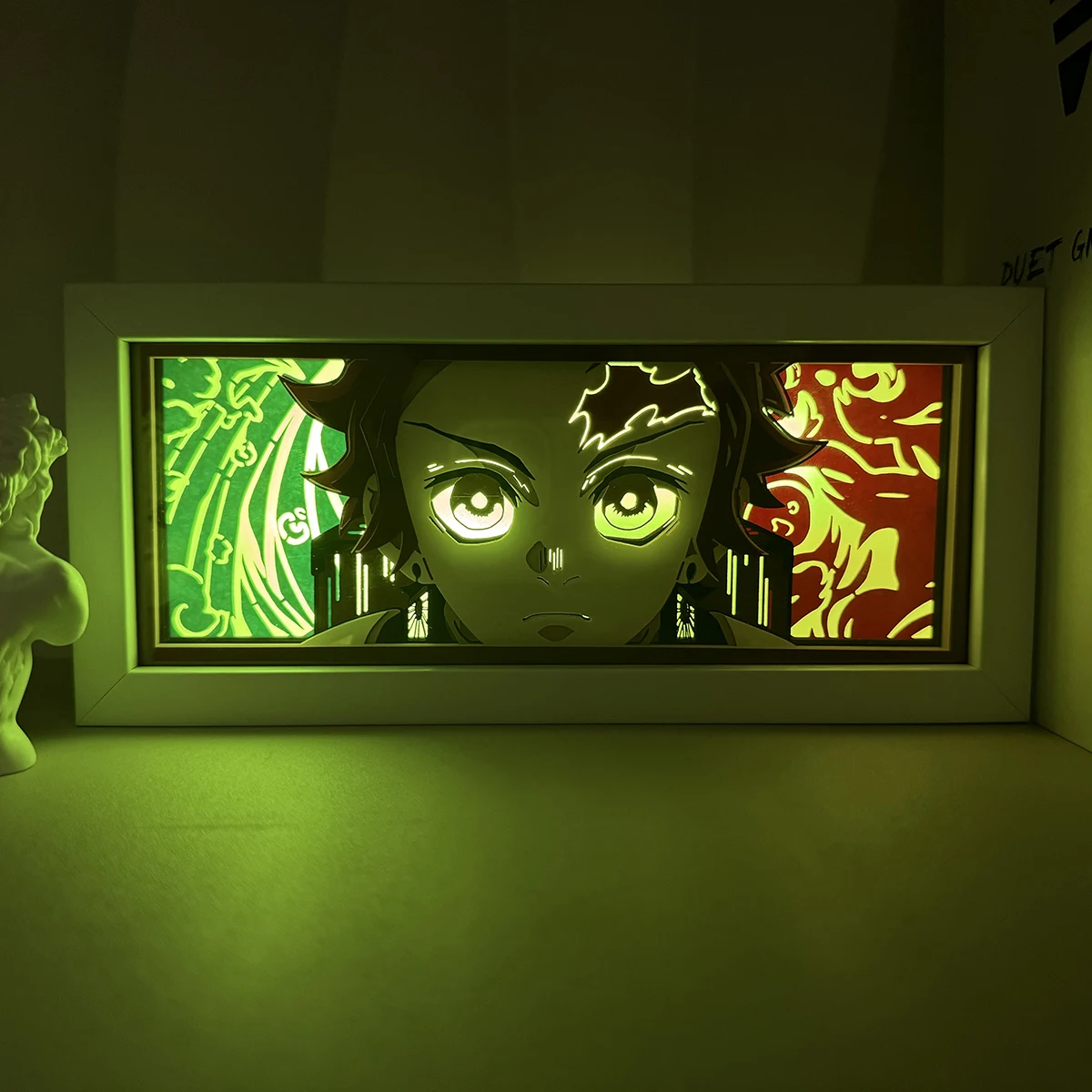 New 3D Anime Light Box Led Paper Carving Lamp 16 Colors Cartoon Manga Shadow Glowing Lightbox Table Lamp for Boys Friend Gift