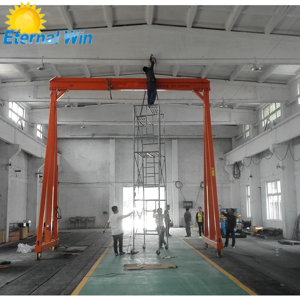mini small portable mobile overhead gantry crane