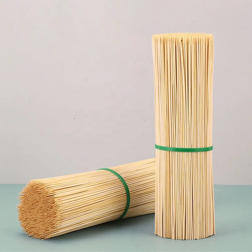 Grilled Sausage Skewers With Fragrant Fruit Picks Fruit Bamboo Wooden Shish Kabob Knotted Sticks