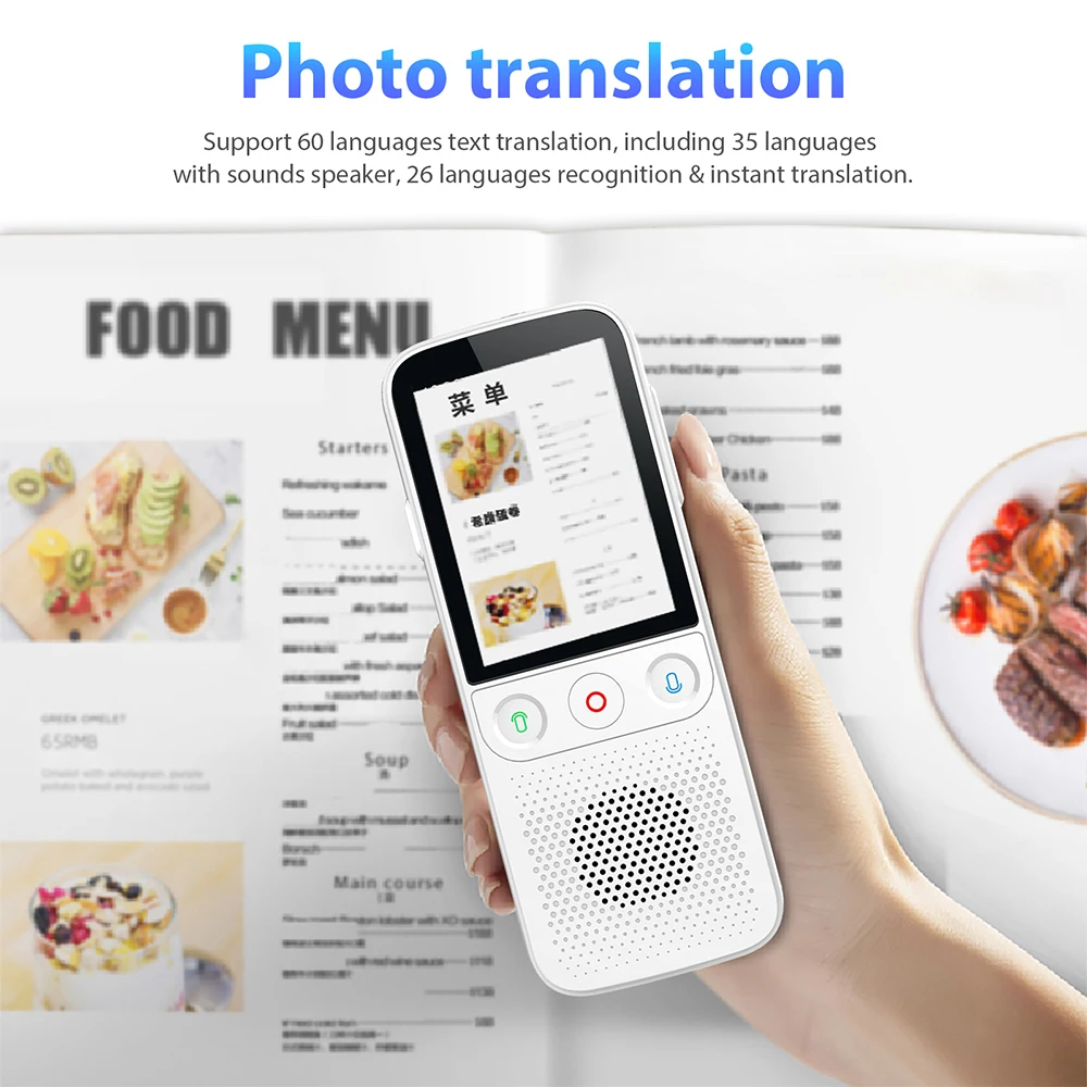 Умный переводчик, устройство для путешествий, поддержка 2021 + онлайн-языков и 14 + автономных интеллектуальных переводчиков языков, Новинка 137