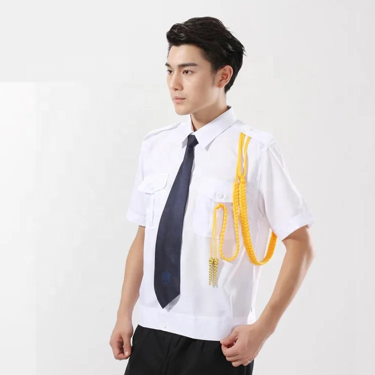 uniforme guardias de seguridad  white shirt security guard  with shortsleeve  security guard uniform
