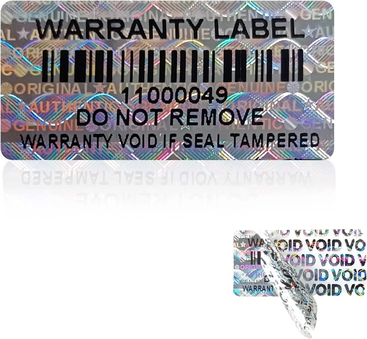 Costom Printed Security Random Barcode Label Stickers Serialize Sequential Qr Code Sticker