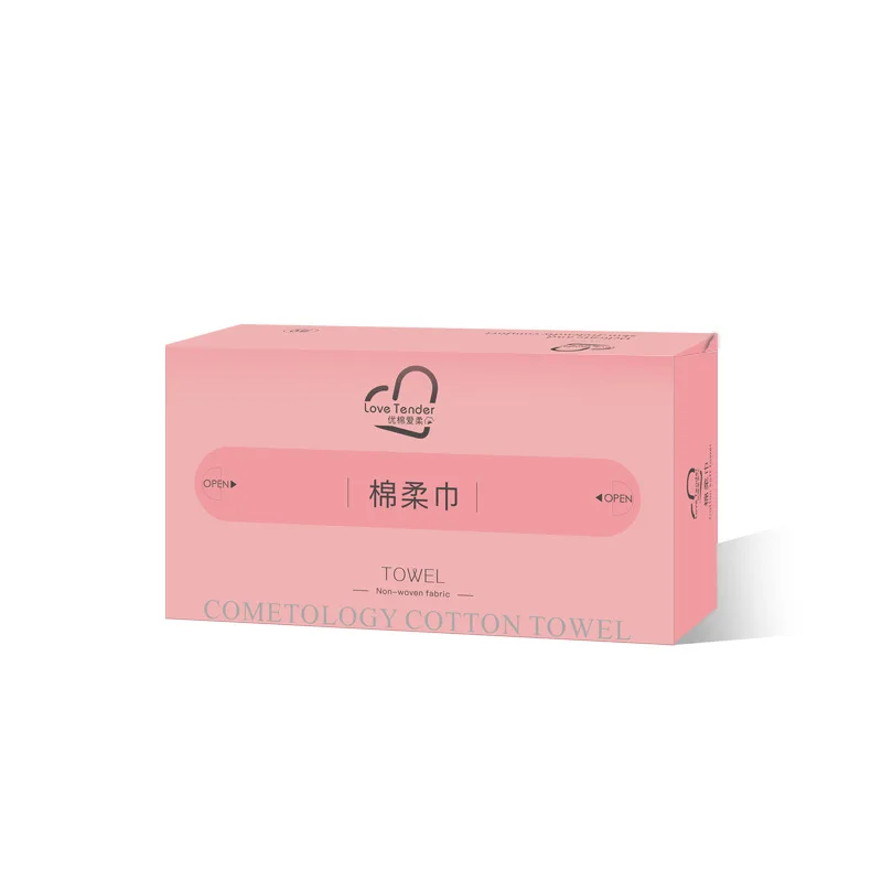 Facial Tissue Custom Cotton Tissue Disposable Towels Sterile Biodegradable Beauty Salon Towels For Washing Face