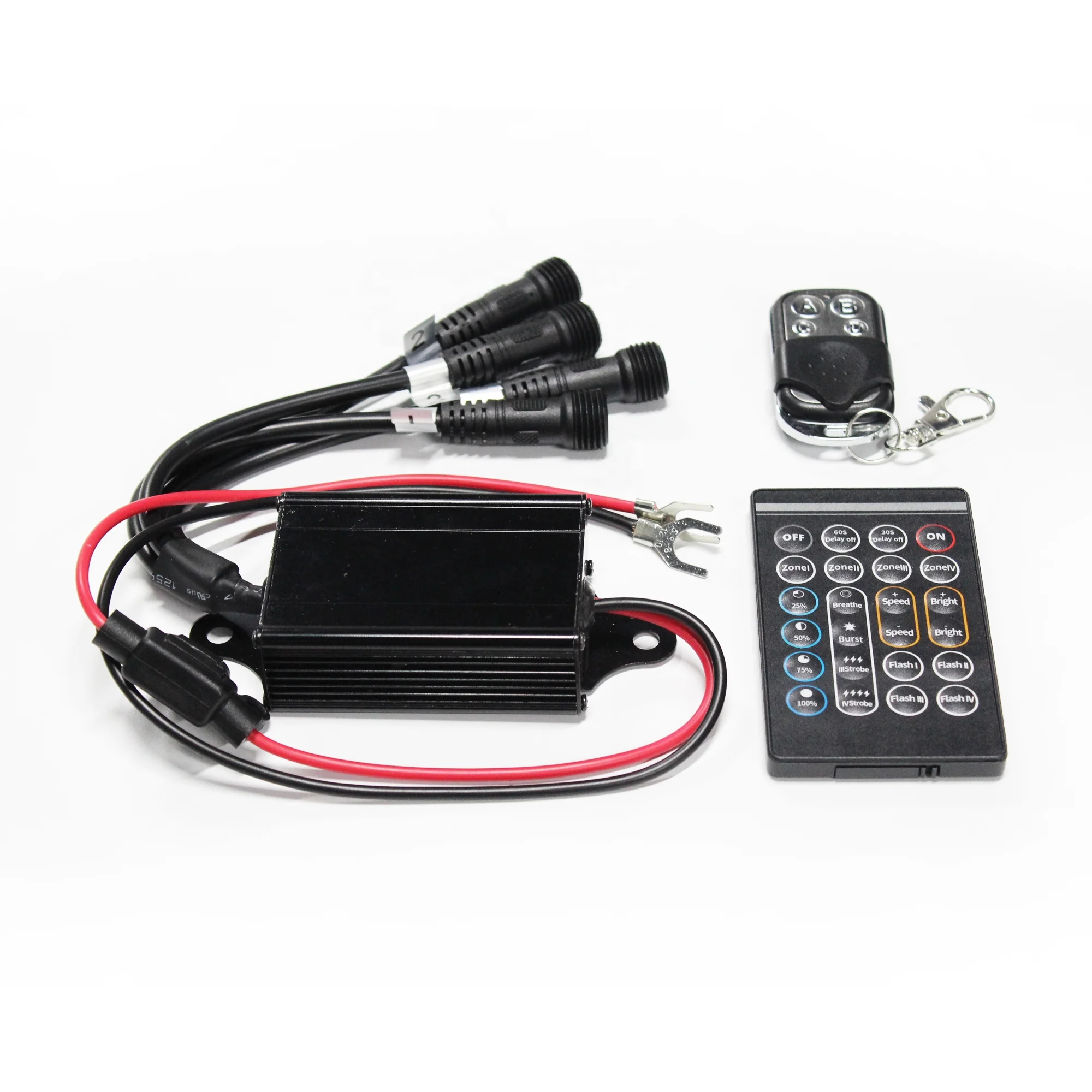 Wireless Dual Remote single color 4 key 24key wheel light Remote Controller Kit for rock light