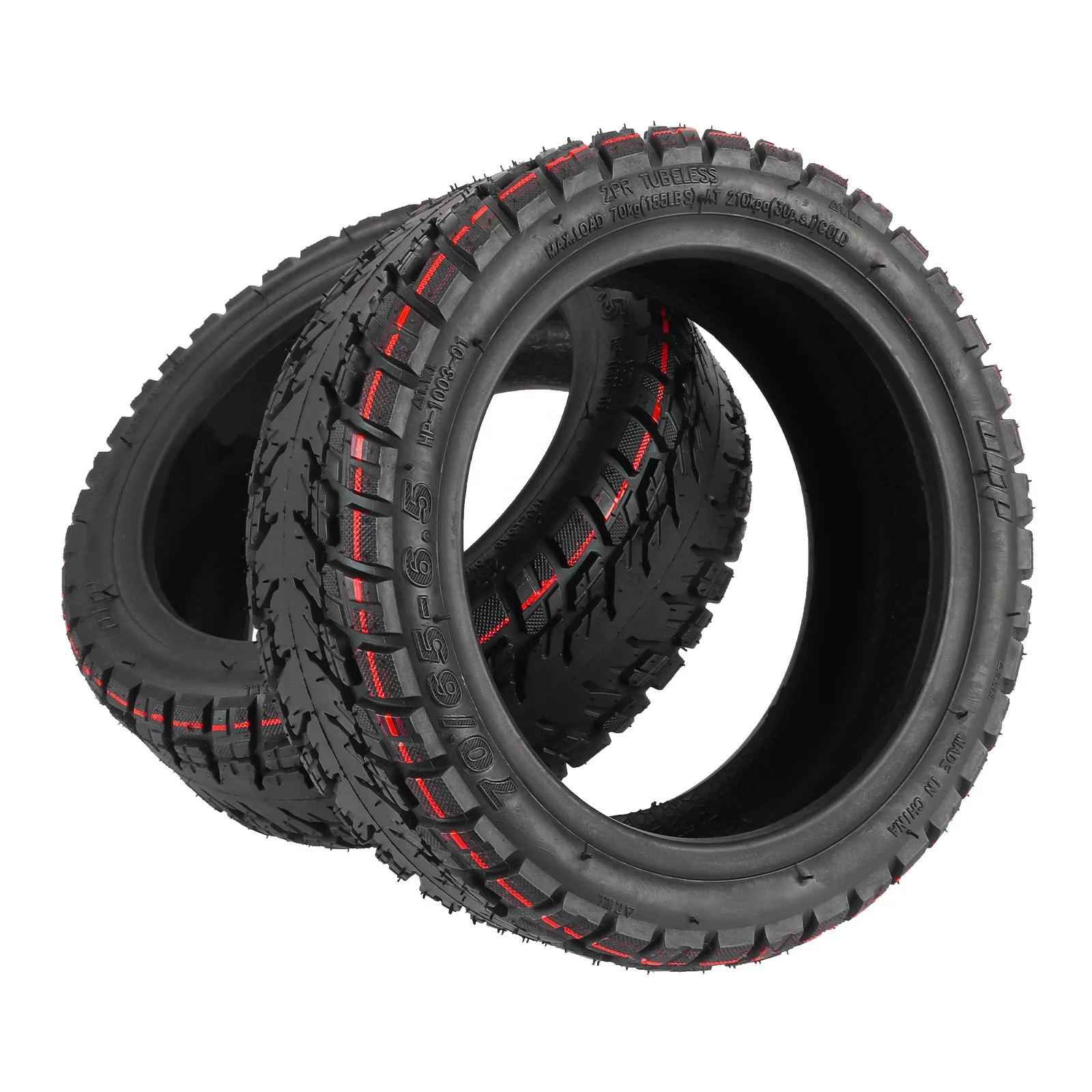 Ulip 70/65-6.5 Off-road Tubeless Tire With Valve 10 Inch Tires for Ninebot Mini Pro Electric Balance Scooter Skateboard Tyre