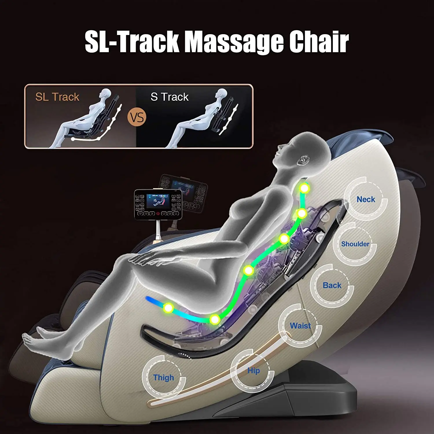 Home Comfortable Heated Deluxe Wholesale Zero Gravity Massage Chair