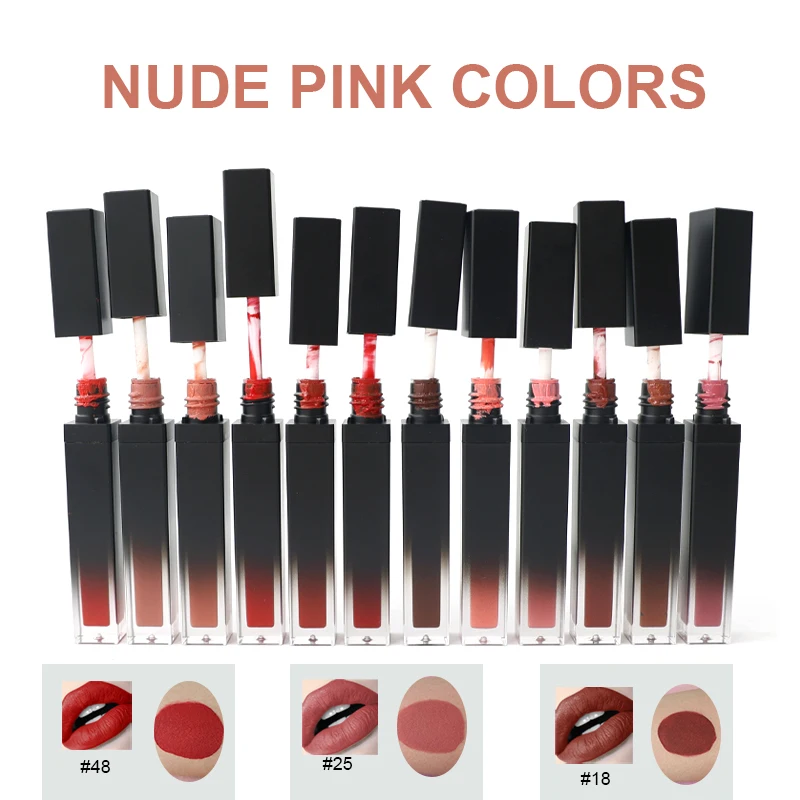 wholesale liquid lipstick manufacturer create your own line of private label cosmetics lipstick 49 colors