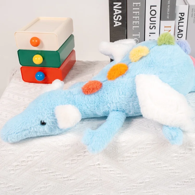 Hot Sale Lovely Soft Plush Toy Little Snow Dragon Plush Dinosaur Stuffed Animal Flocked Mystical Soft Doll Toys For Kids Gifts