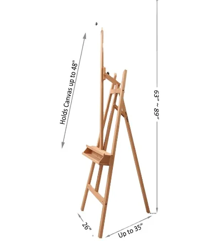 Деревянный мольберт, деревянный художественный мольберт, выставочная витрина, полка, держатель, студийный художественный стенд для рисования