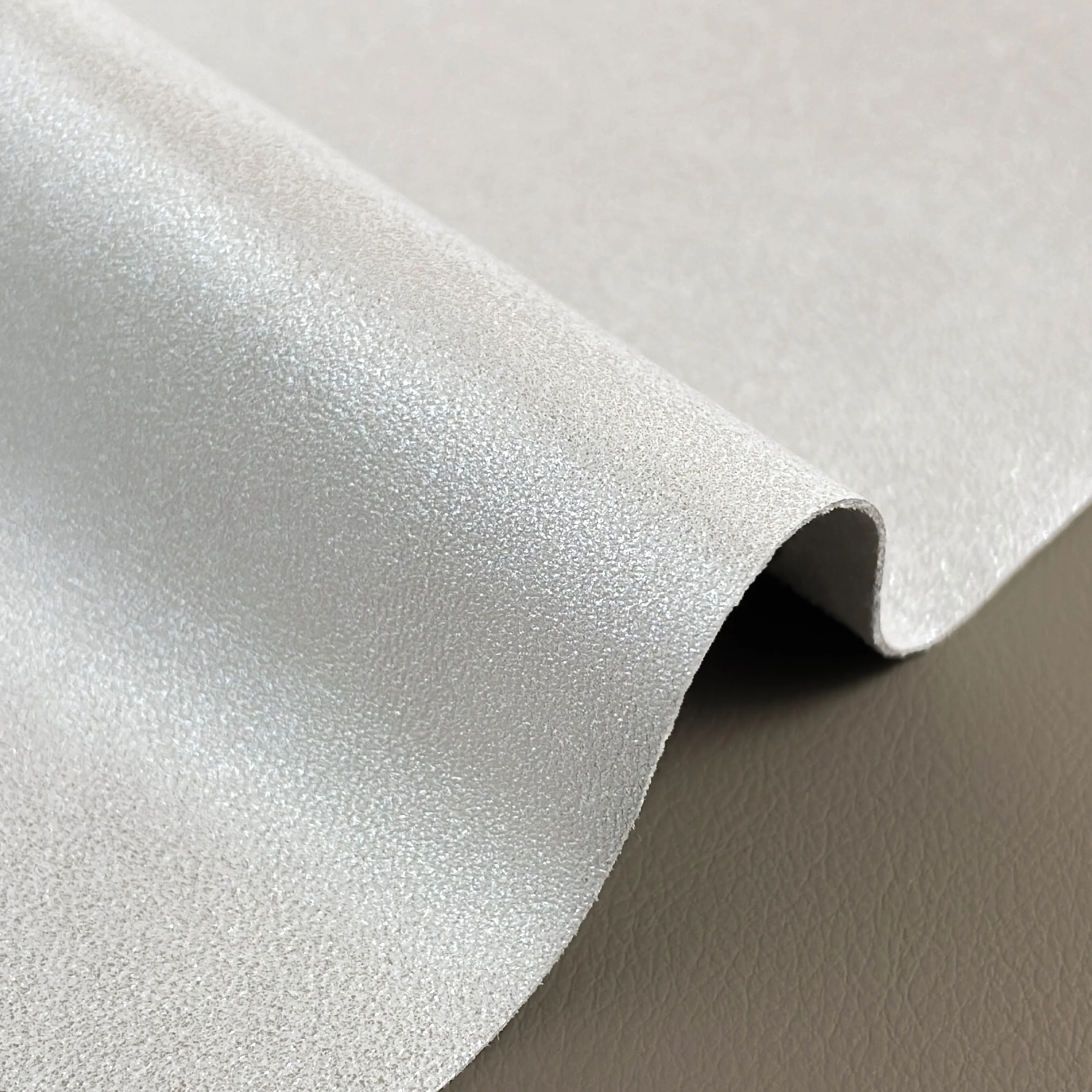 Wholesale 0.6mm Metallic Microfiber Faux Vinyl Leather fabric