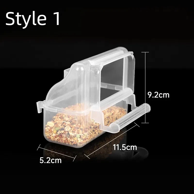 simple clear plastic flower bird supply water food house cage removable feeder drinkers pet parrot bird feeder cups
