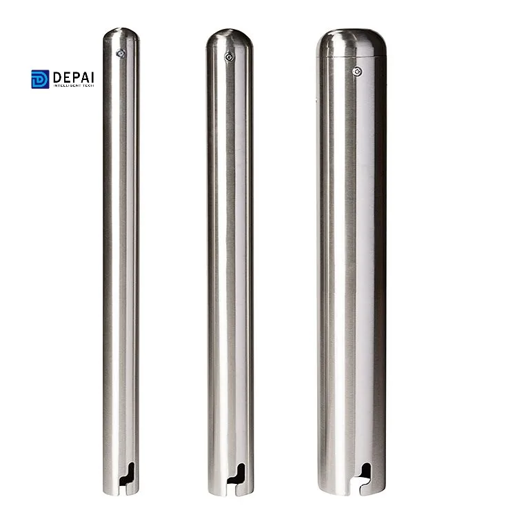 Manufacturer price decorative street stainless driveway security fixed bollard