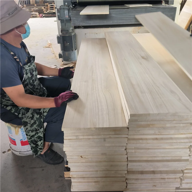Buy Paulownia Timber Wood solid wood profile timber poplar lumber fir finger joint paulownia board
