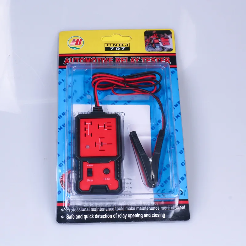 2024 Electronic Automotive Relay Tester 4 pin 5 pins Relay Detector Car Circuit Detector