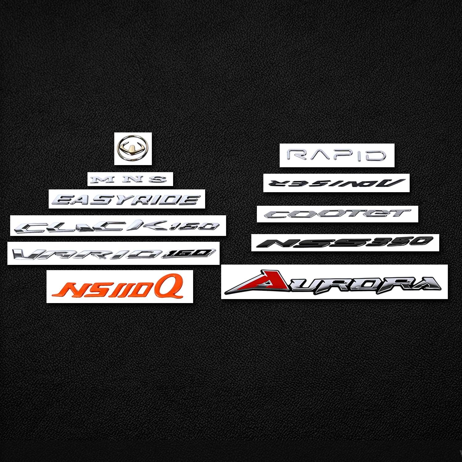 Custom Waterproof Pvc Material Soft Motorcycle Car Emblem Logo Stickers With Exterior Accessories